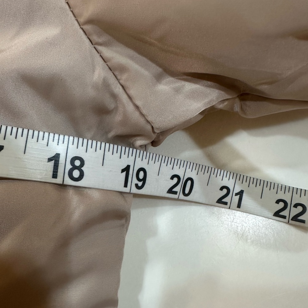 Qinruiyu Long Tan Puffer Coat with Hood Size Extra Small/Small New With Tags - Picture 12 of 15